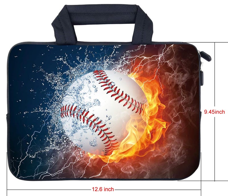 AMARY 11.6" 12.1" inch Laptop Sleeve Neoprene Notebook Laptop case Chromebook Sleeve Ultrabook Case Tablet Cover Fit Apple MacBook Air HP DELL Lenovo Asus Samsung (Baseball) - Image 2